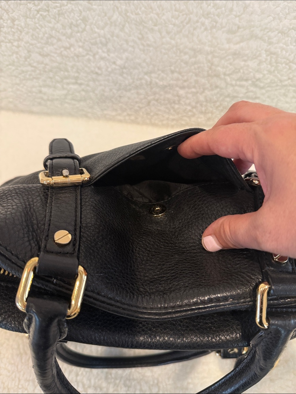 Micheal Kors | Bedford Satchel 
Pebbled leather - large bag - Picture 9 of 12